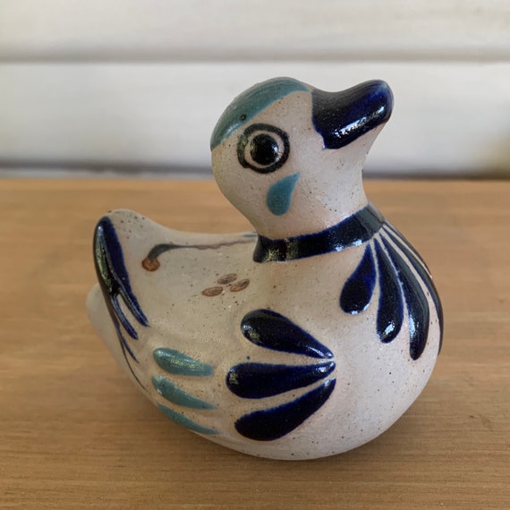 工芸品 Tonala pottery bird Vintage Tonala Pottery Bird Hand Painted Mexico Folk Art