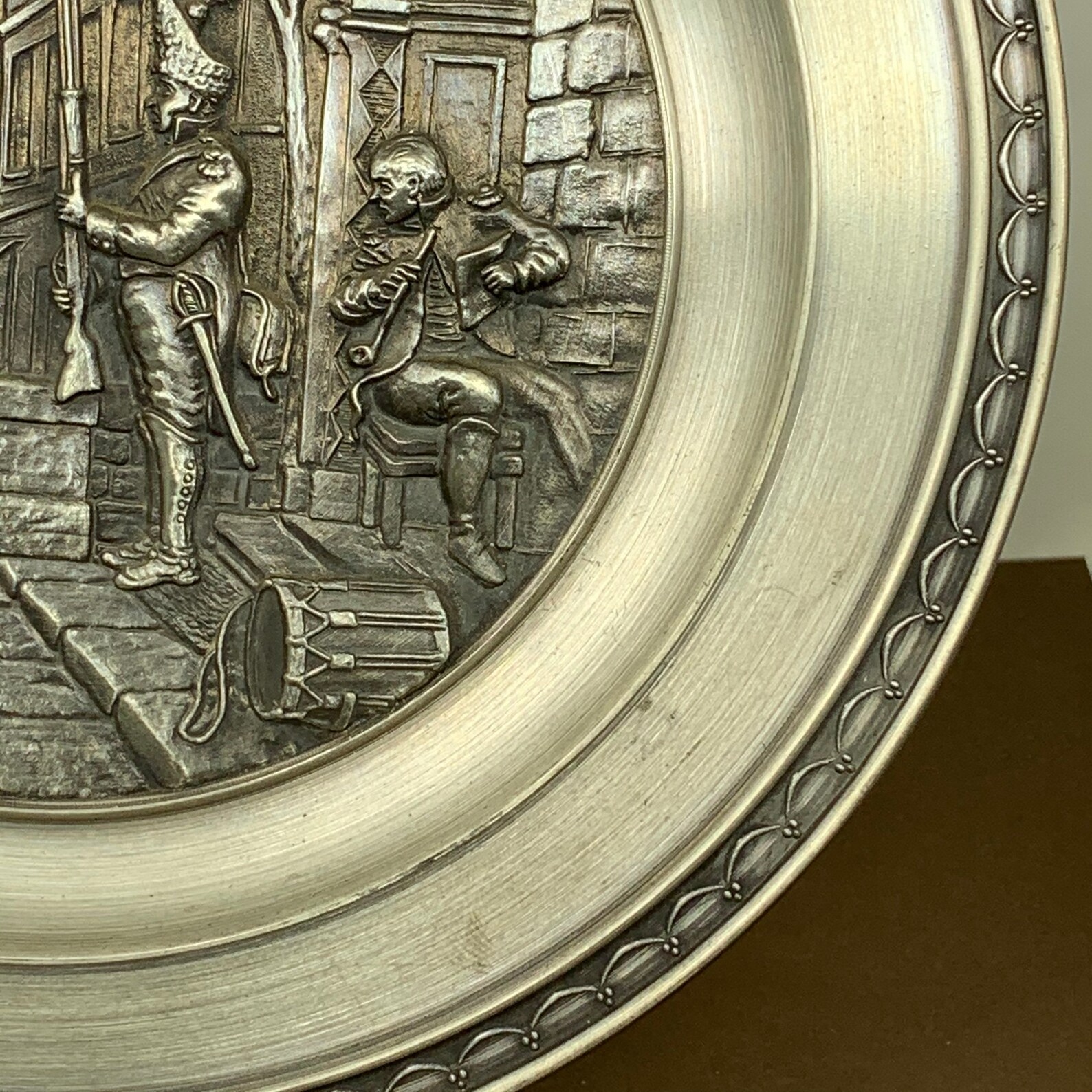 Pewter Collectible Plate SKS ZINN 95 Made in Germany Etsy