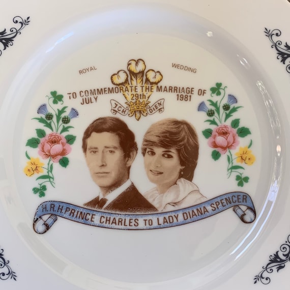 ヴィンテージ ロイヤルウェディング 記念プレート、チャールズ皇