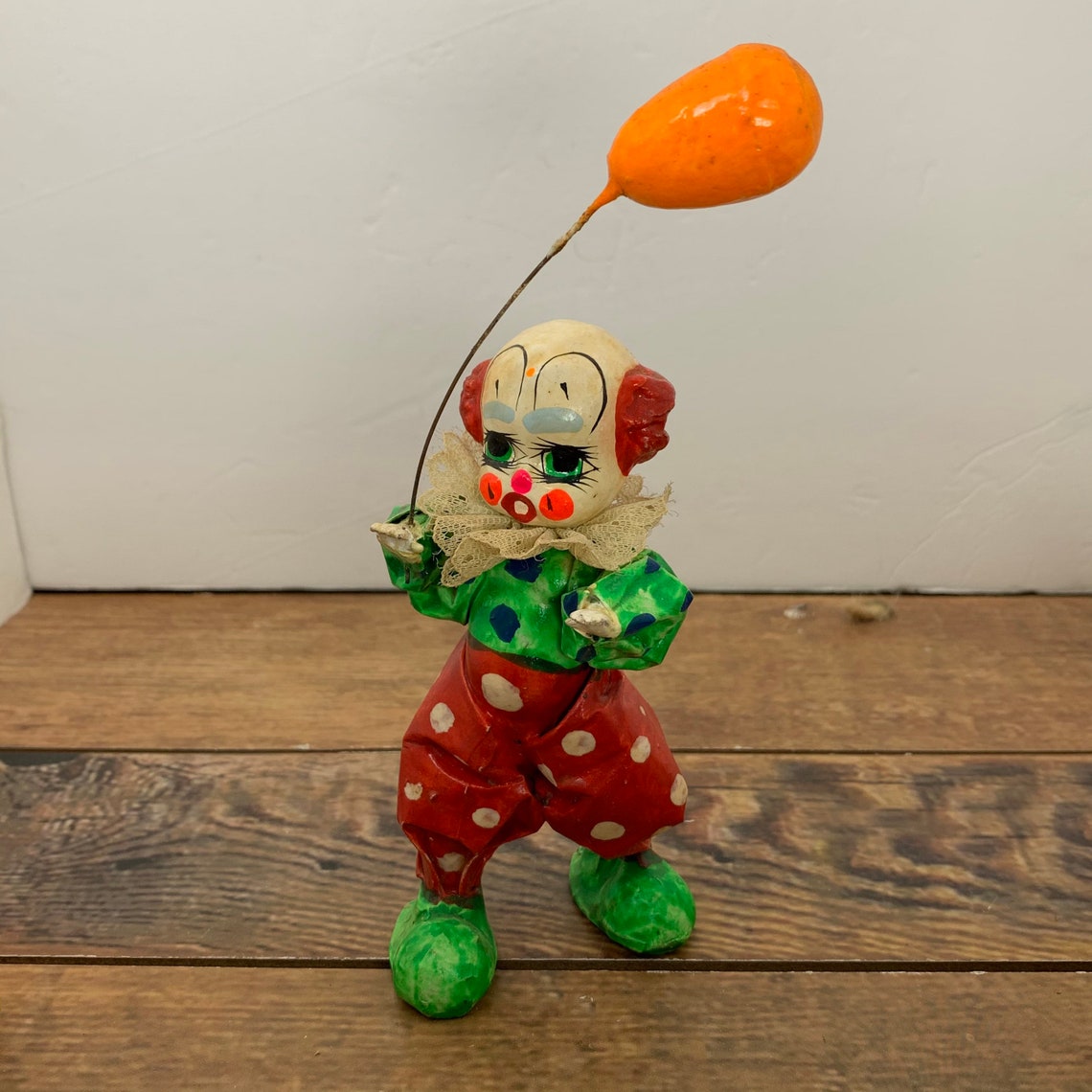 Paper Mache Clowns Made in Mexico Vintage Clowns Etsy