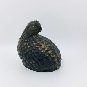 Vintage Quail Bird Figurine, Partridge Figurine