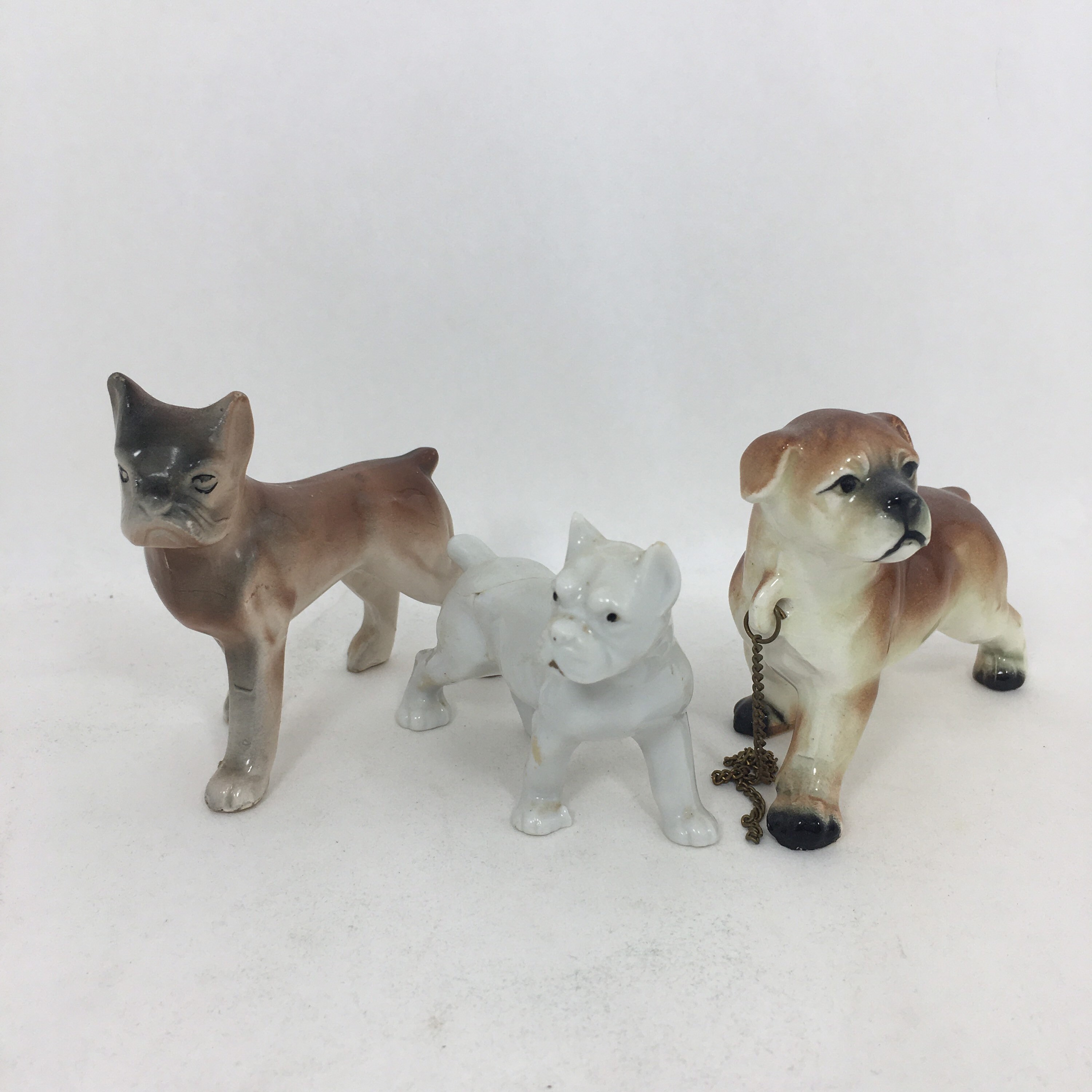 ヴィンテージ ボクサー犬 置物 - 日本製陶器製犬 - Etsy 日本