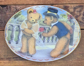 My Fair Lady Teddy Bear Decorative Porcelain Plate by Sue Willis Plate from The Franklin Mint Heirloom Recommendation