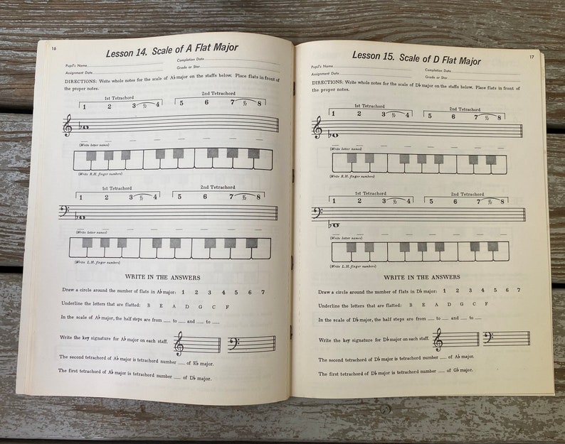Schaum KEY NOTE Scale Speller for Piano or Organ - Music Workbook ...