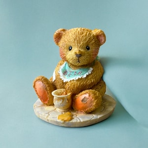 Cherished Teddies BENJI Bear Figurine, Life is Sweet, Enjoy, Bear with honey bees, baby bear