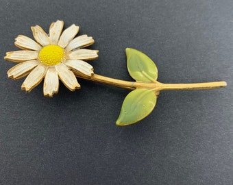 Retro Art weißes Gänseblümchen Sonnenblumeblumenkettenhalskette 