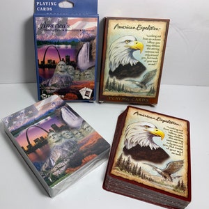 Vintage Playing Cards American Expedition National Parks Monuments Memorials Cards NIB, American Expedition Bald Eagle Cards