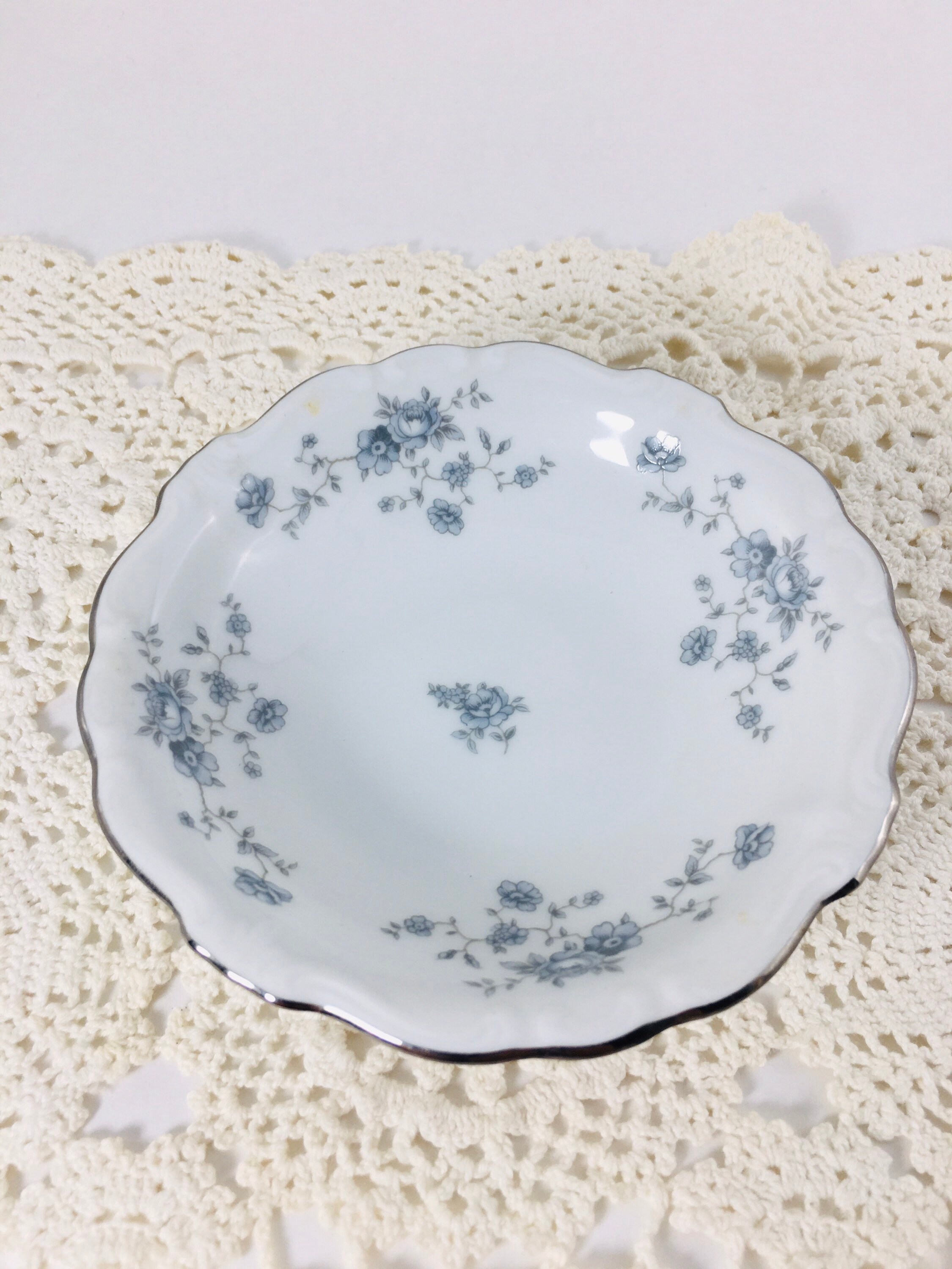 ヨハン・ハビランド ブルーフラワーガーランド スモールボウル