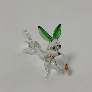 Chihuahua Glass Dog Figurine, Blown Glass Dog Art Glass Sculpture, Miniature Glass Animals Miniature Blown Glass Dog, dog lovers gift