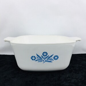 Cornflower Blue Corning Ware 1.75 Quart Casserole Serving Dish USA