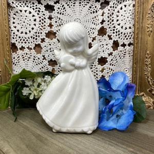 Vintage Porcelain Christmas Angel Figurine 1979, Christmas Decor, Angel Decor