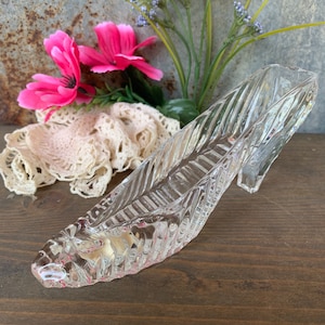 Crystal Cinderella High Heel Shoe Slipper by Shannon Crystal, Glass High Heel Shoe Godinger Crystal Shoe, crystal shoe paperweight