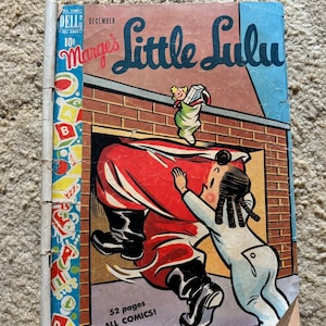 A pequena Lulu de Marge, dezembro de 1949, vol. 1 #18 Capa de Natal, Dell