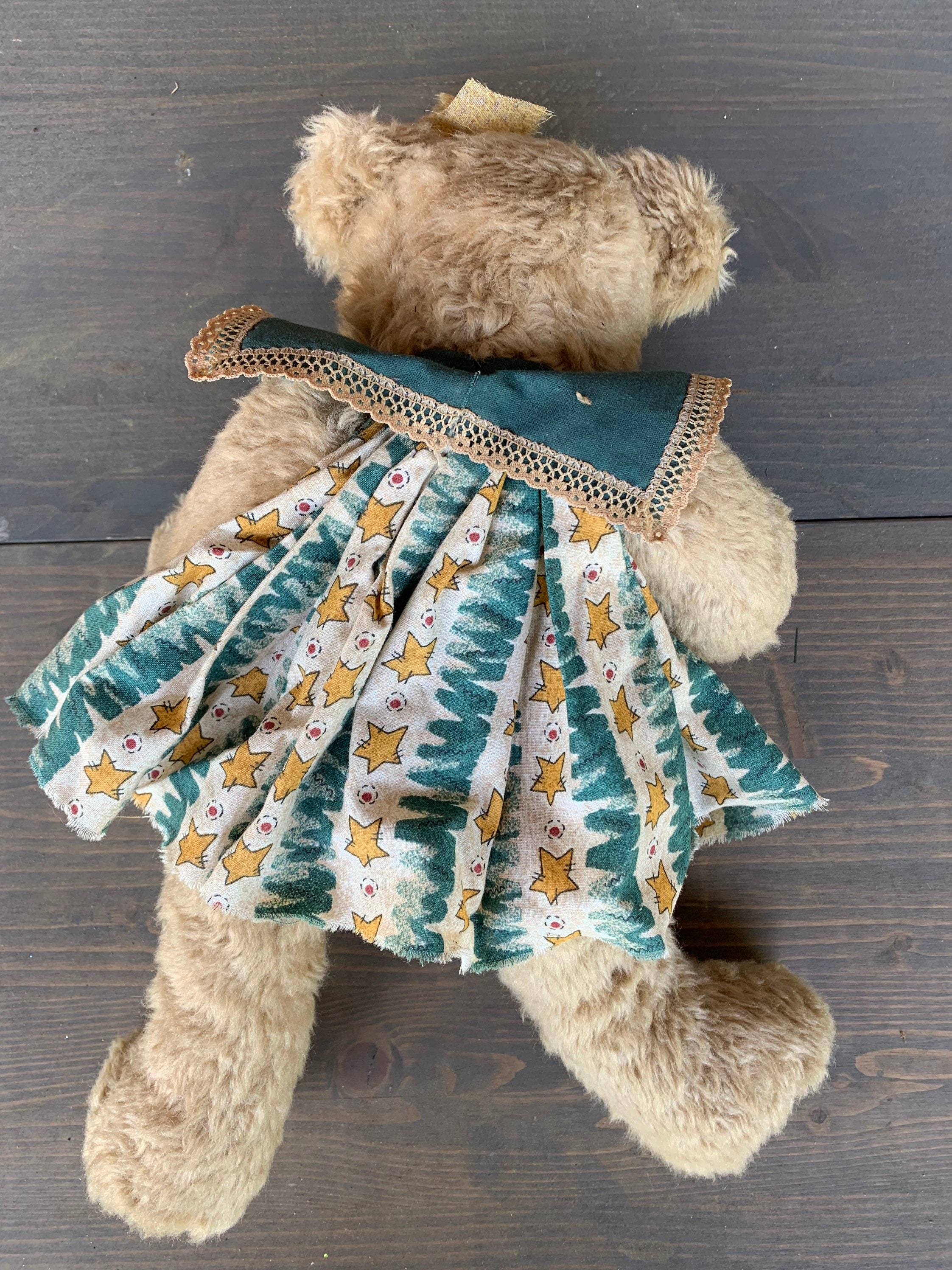 Ours En Peluche Ancien - Membres Et Tête Articulés - Taille 40 Cm - Sans Marque