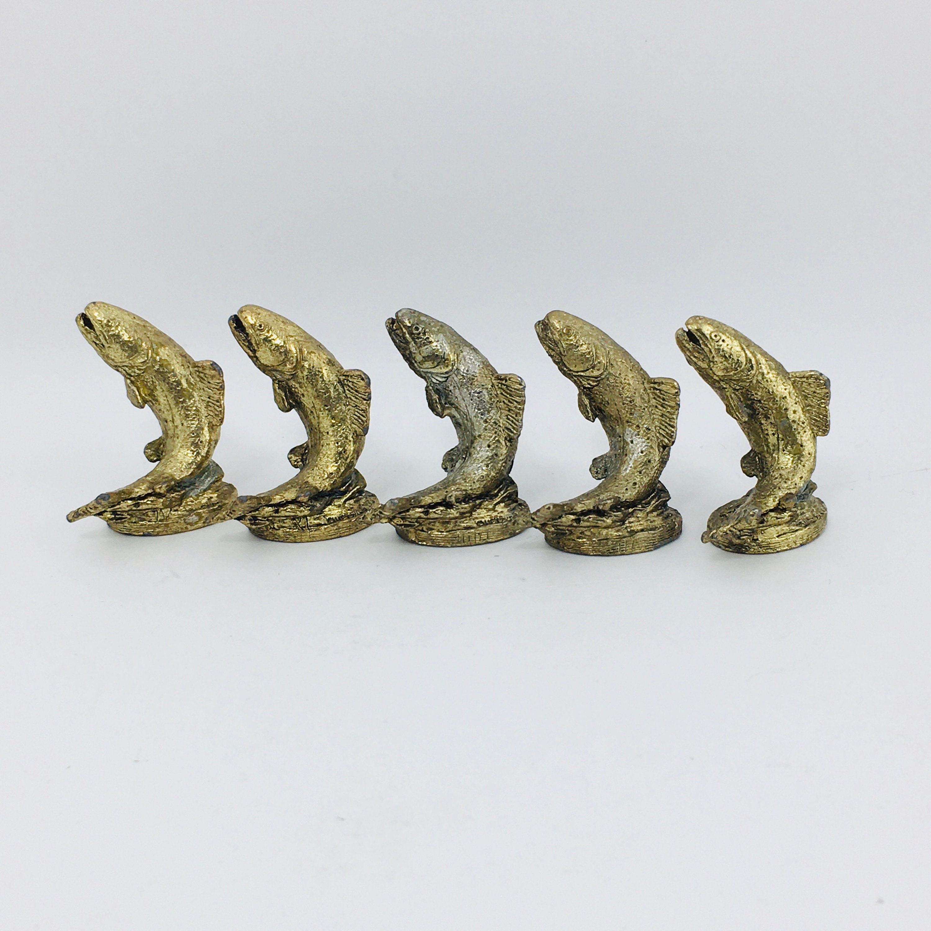 Metzke Trout Pewter Fish Figurine Etsy