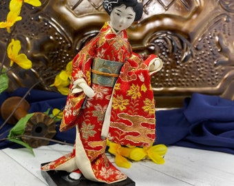 伝統的 人形 ヴィンテージの日本の芸者衣装人形、日本のお土産人形 - Etsy 日本