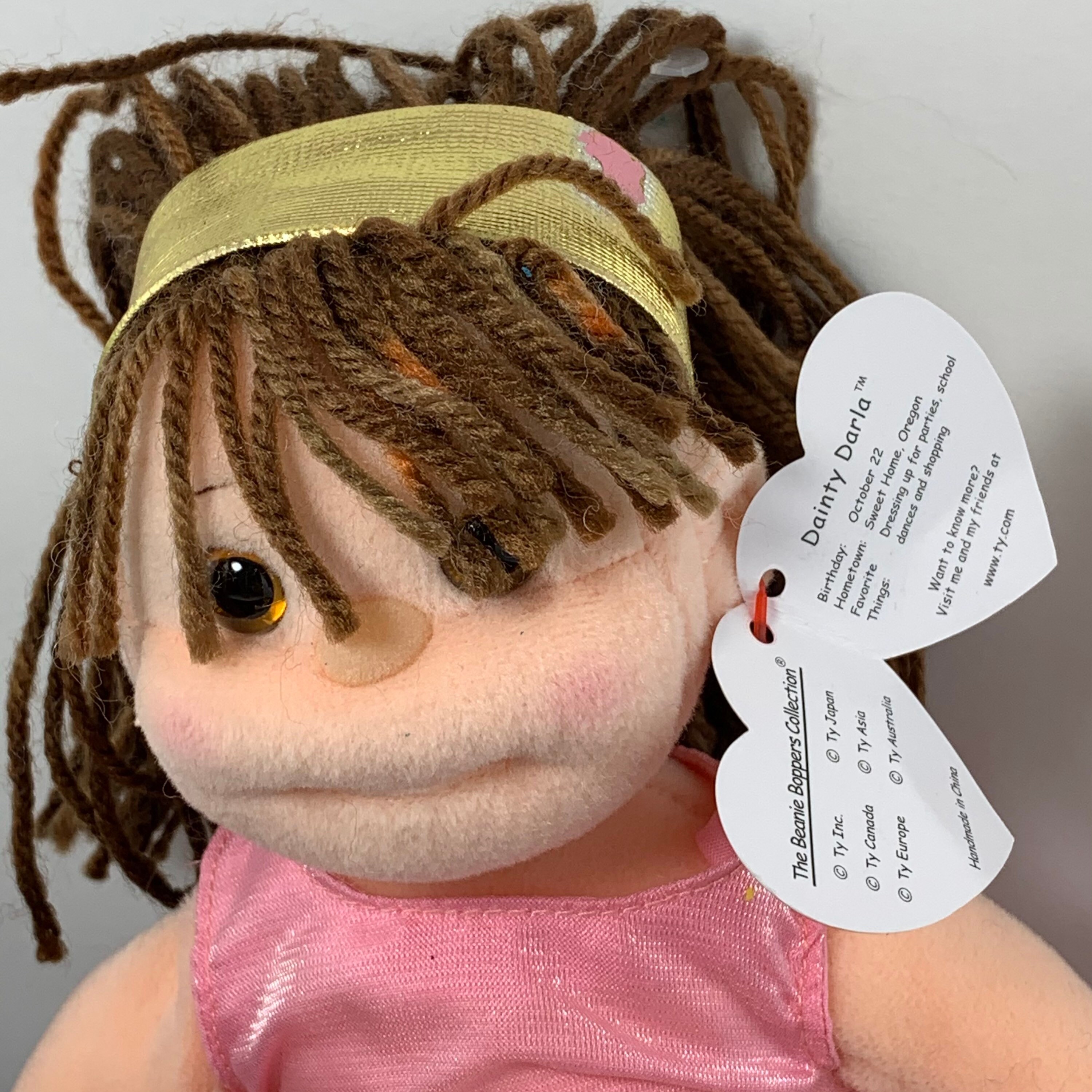 Vintage Ty Beanie Boppers Dolls Beanie Babies Doll Dainty Etsy