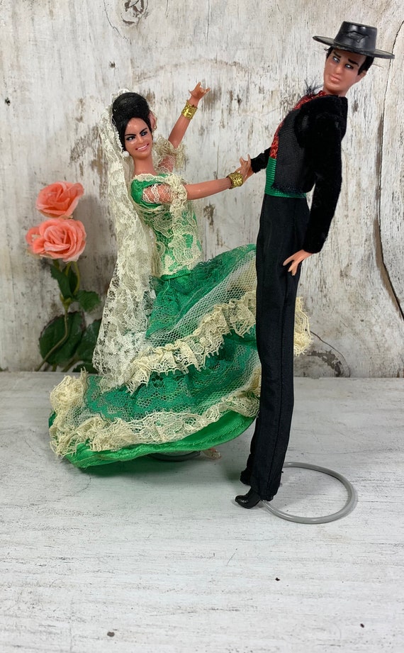 Vintage flamenco dancer doll 2025