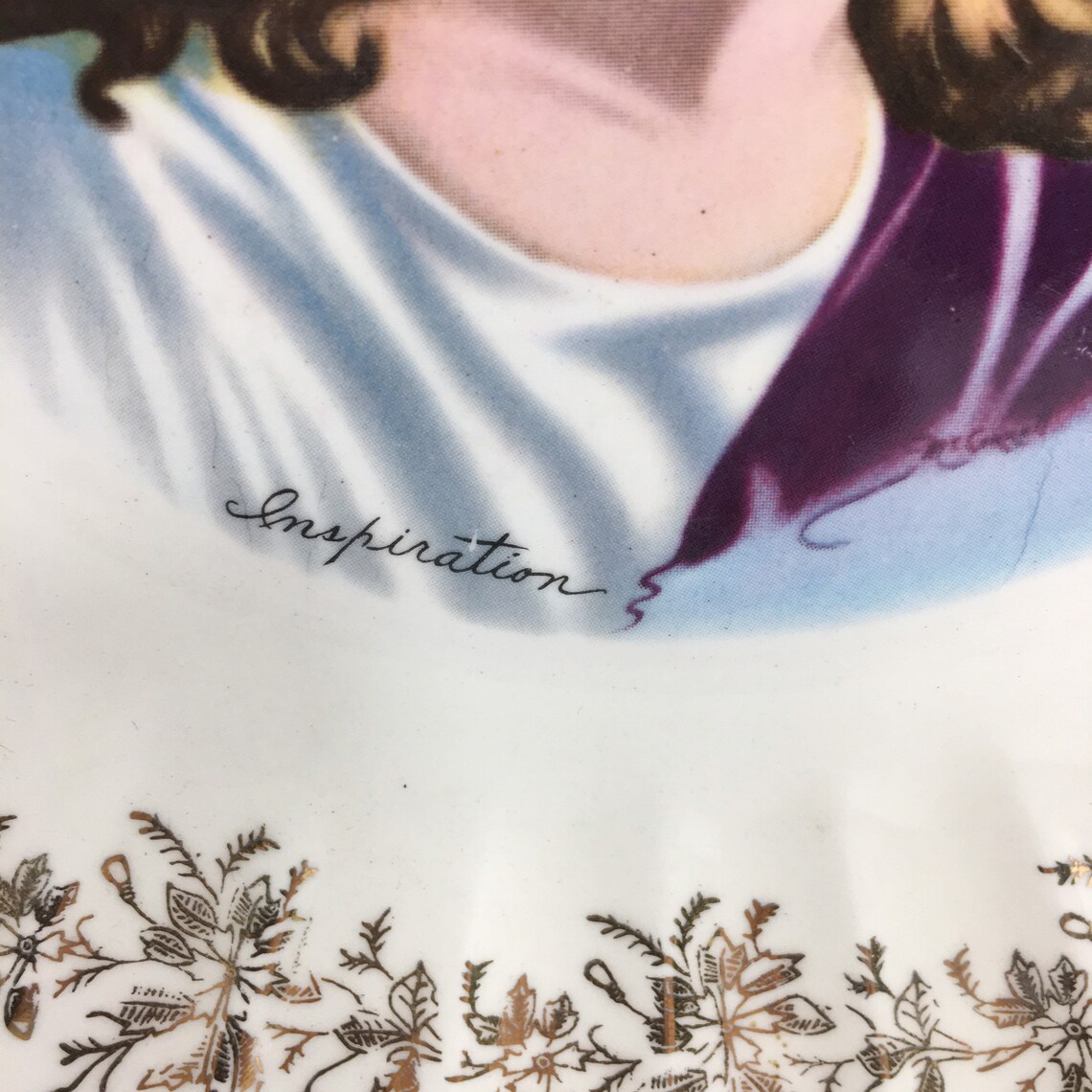 Religious Inspiration Plate of Jesus by Sanders Mfg Co 23K Etsy