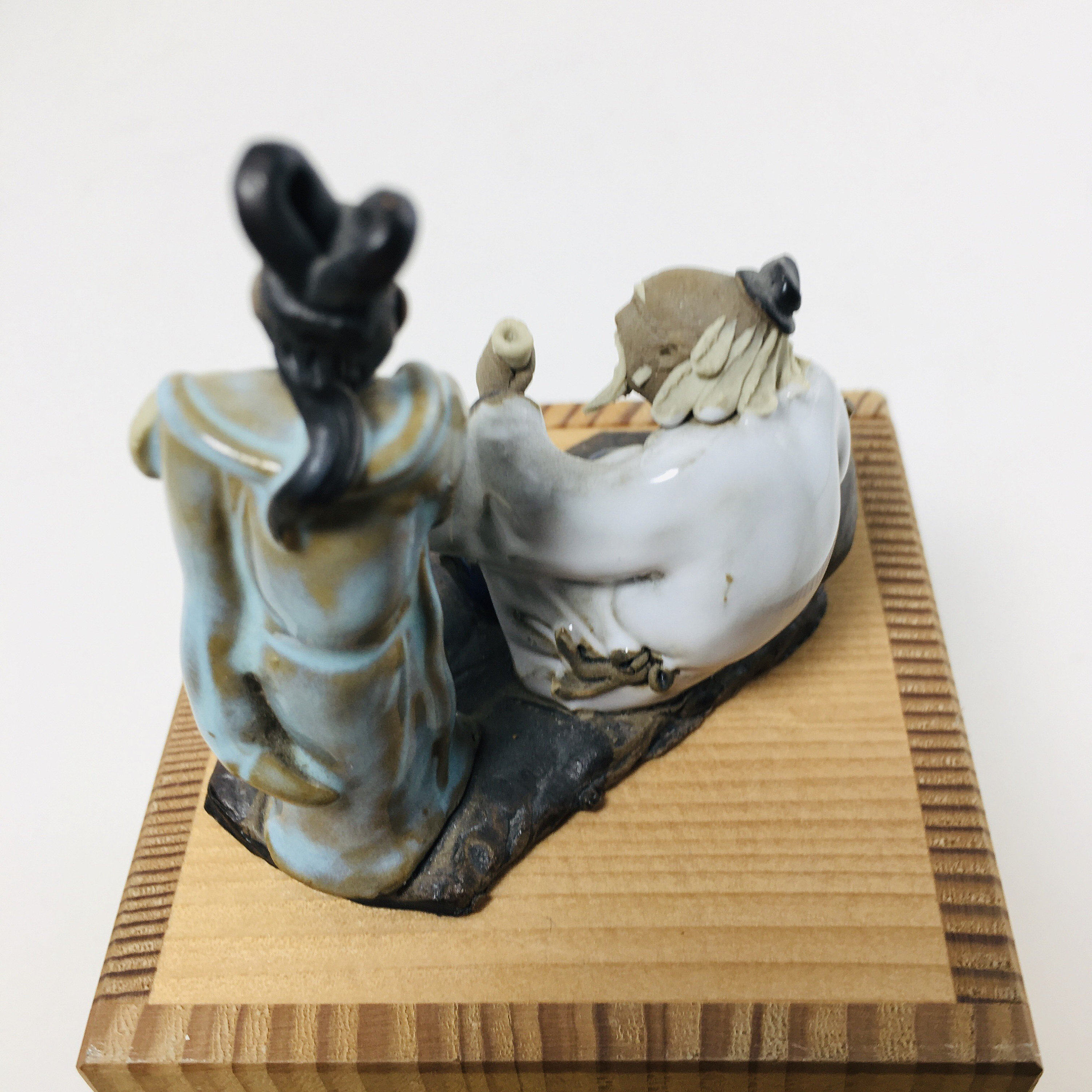 Asian Mudmen Figurine Two Wise Men Etsy Australia