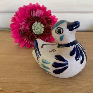 Mexican Tonala Pottery Duck Bird Figurine made in Mexico