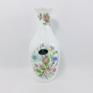 Aynsley Chatsworth Vase Fine Bone China Wild Tudor Original Box