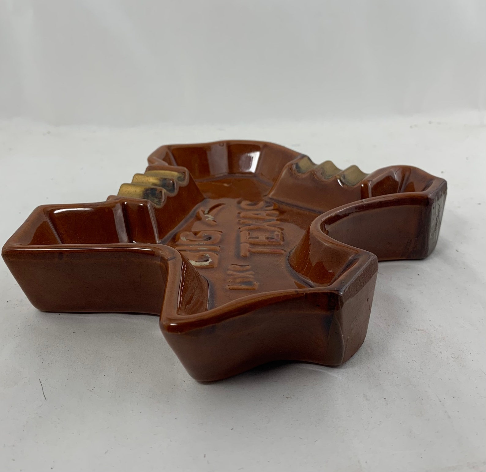 Big Like Texas Vintage Ashtray Texas Souvenir Coin Tray Etsy
