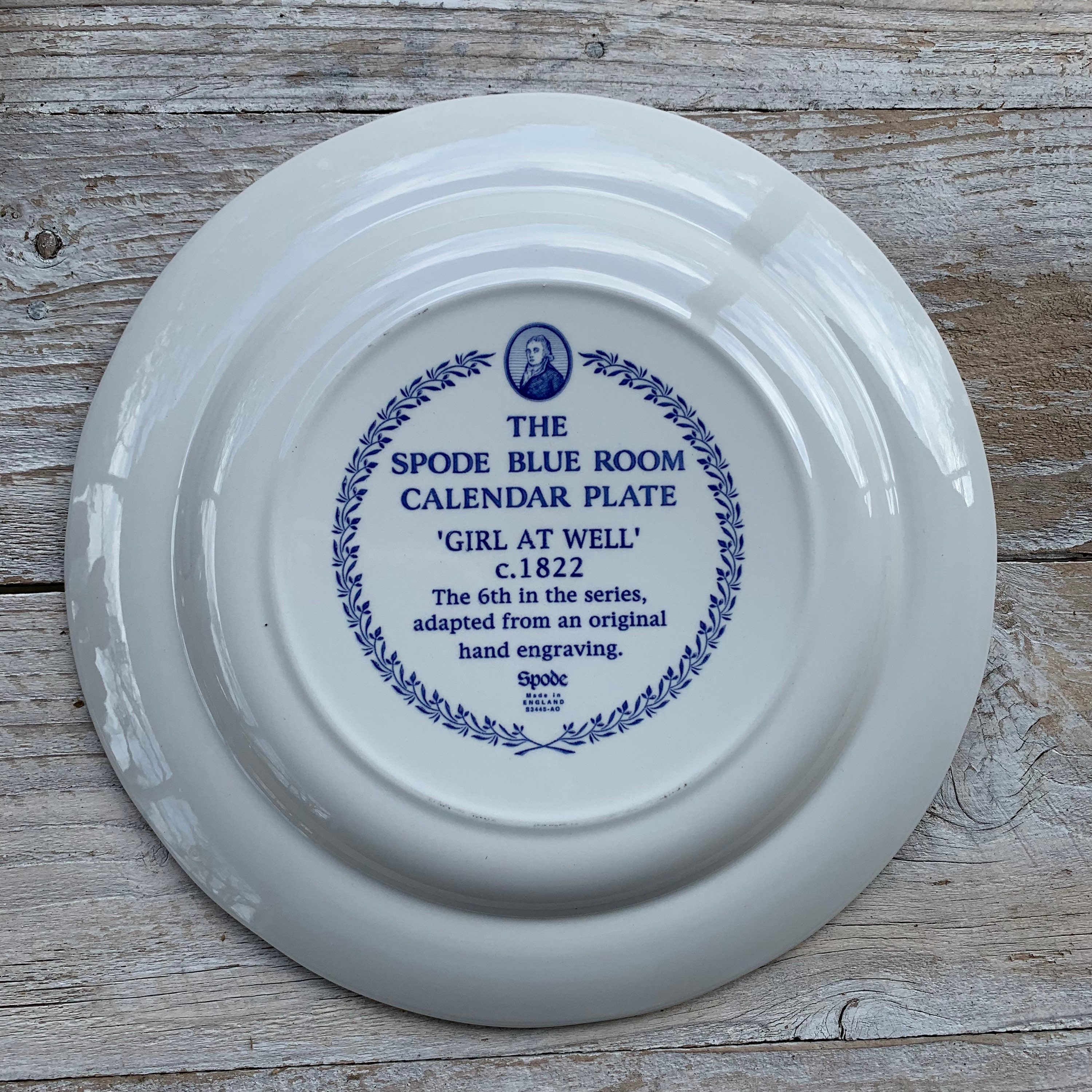 Vintage Spode Blue Room Calendar Plate 1996 Blue Italian - Etsy