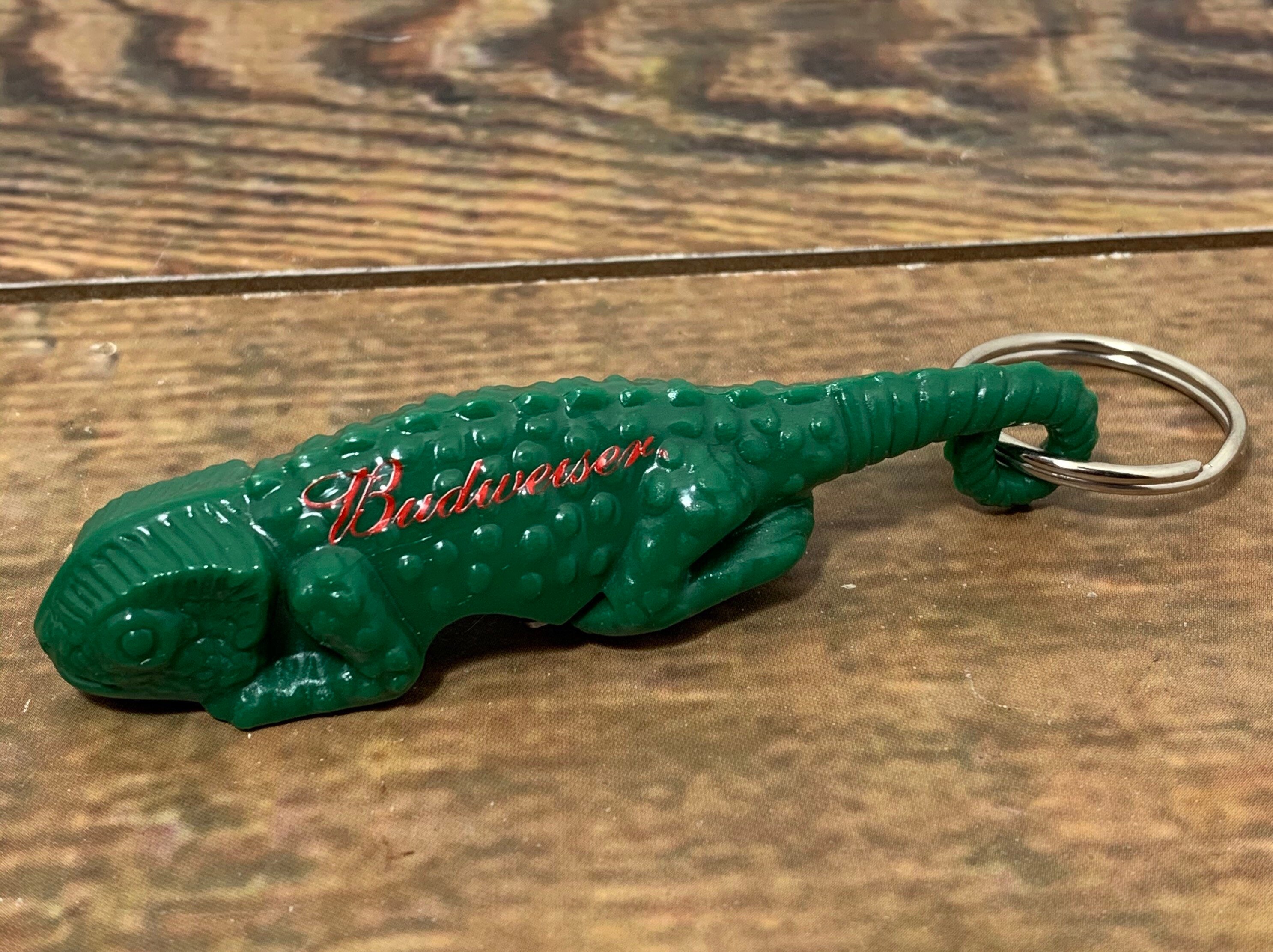 Vintage Louie The Lizard Budweiser Keychain Bottle Opener Etsy
