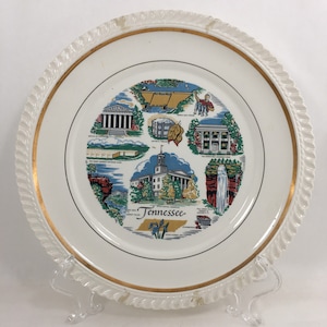 Tennessee Souvenir Plate, Collectible State Plates, State Souvenir Plate, Plate Wall