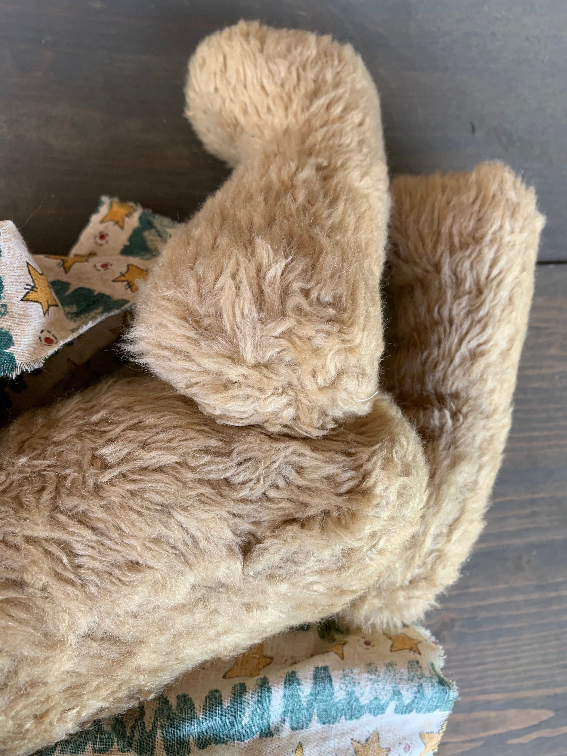 Vintage Brown Teddy Bear With Jointed Limbs and Plush Stuffed Body - Etsy