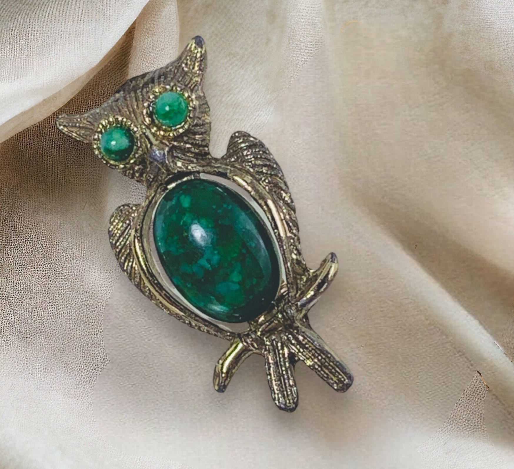 Owl Brooch, Owl Jewelry, Owl Pin, Vintage Lapel Pin, Hat Pin, Vintage Jewelry for Women