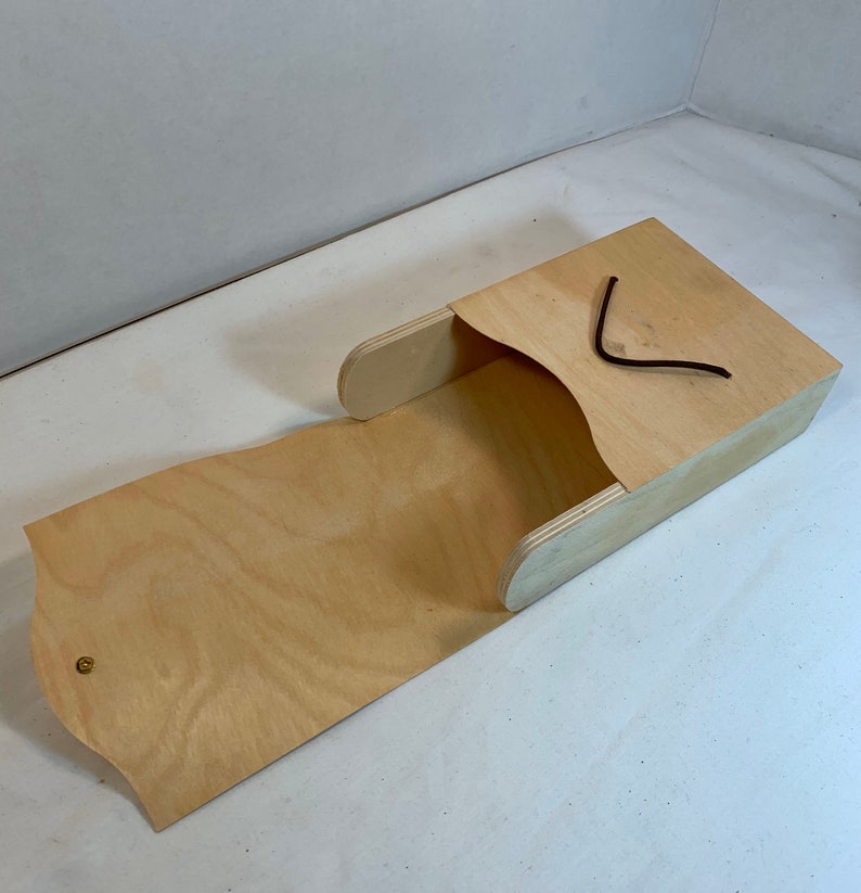 Pouch Style Box with Latch Unique Wooden Pouch Recyclable | Etsy