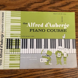 Alfred d&#39;Auberge Piano Course Book One, Libro de lecciones de piano para principiantes