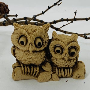 Vintage Owl Figurine, Owl Decor