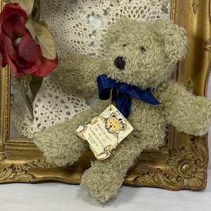 Boyds Bears in The Attic Muffin Light Brown flat bear, vintage 1990s, Boyds Bears Collection Ltd Plush Bear