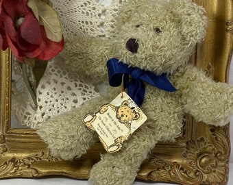 Boyds Bears in The Attic Muffin Light Brown flat bear, vintage 1990s, Boyds Bears Collection Ltd Plush Bear