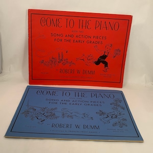 Robert W. Dumm, Song And Action Pieces For The Early Grades, Book Two and Book Three, 1963, Vintage Beginner Music Lessons