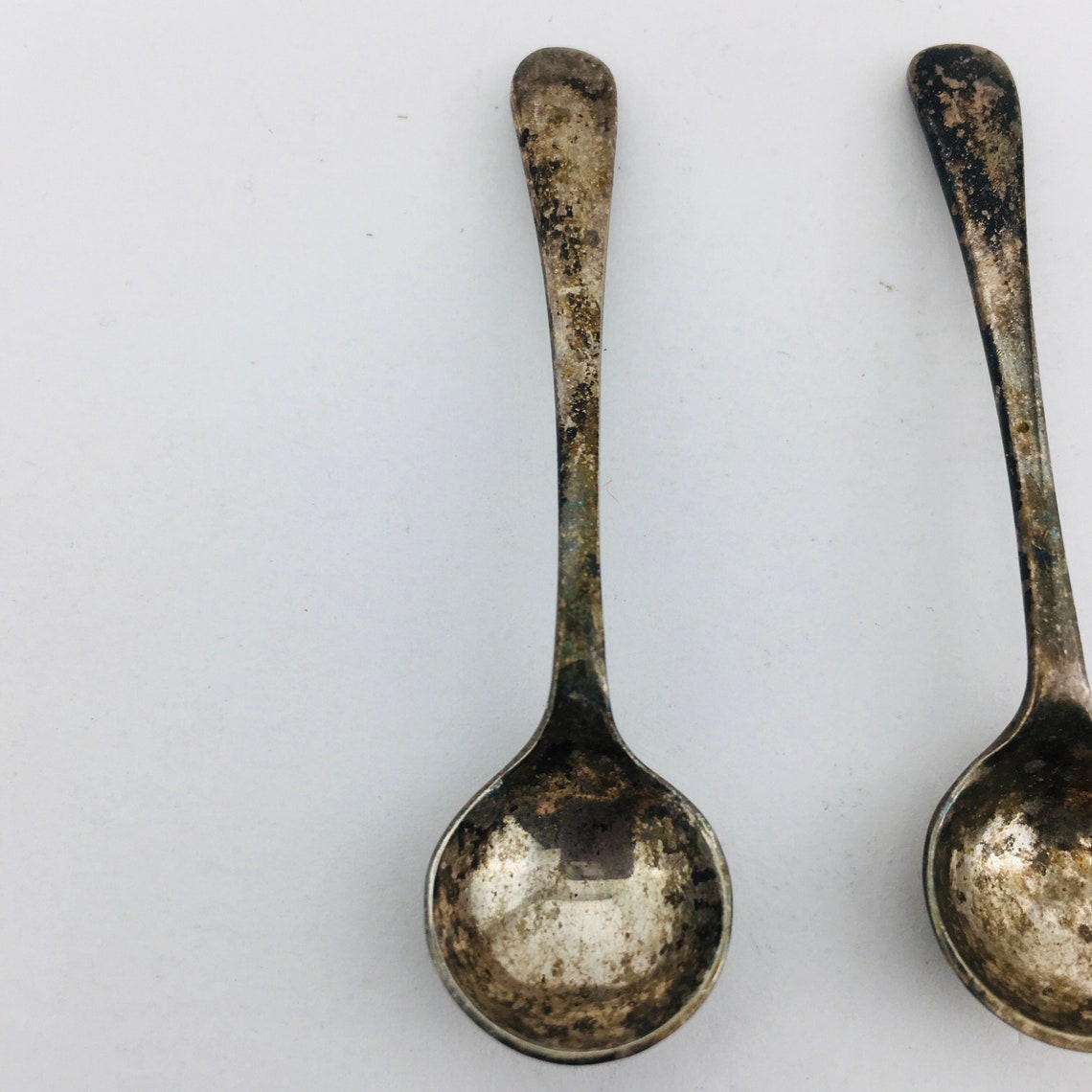 Mustard / Salt Cellar Spoon EPNS England Silverplate Etsy