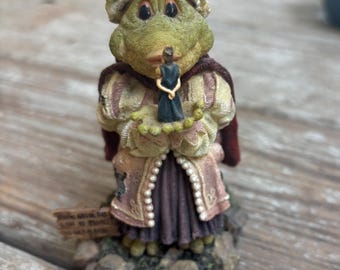 Boyds Bears Frog Figurine: Princess Puckerup - Wee Folkstone (1999)