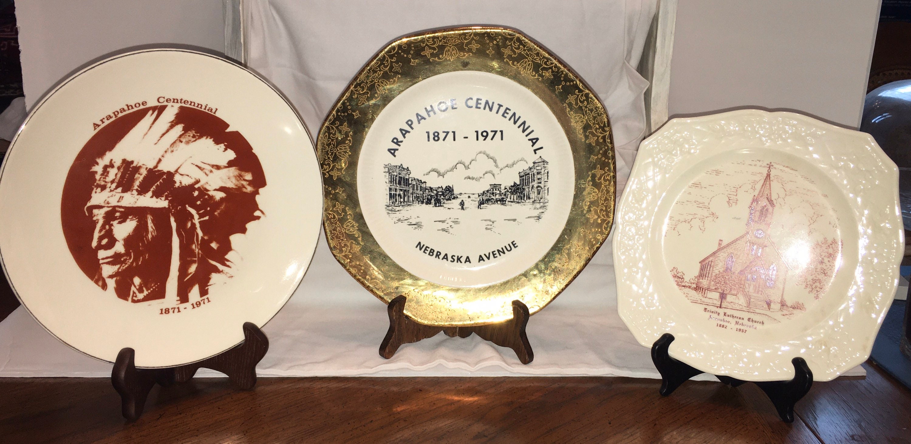 Nebraska Plate Collectible Nebraska Plate Arapahoe Etsy