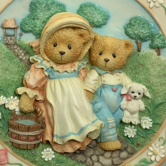 CHERISHED TEDDIES Nursery Rhyme Plate Jack and Jill ”our