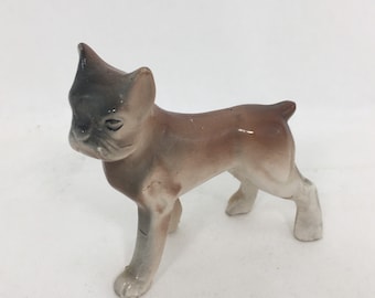 Ceramic Boxer Dog Figurine, vintage made in Japan