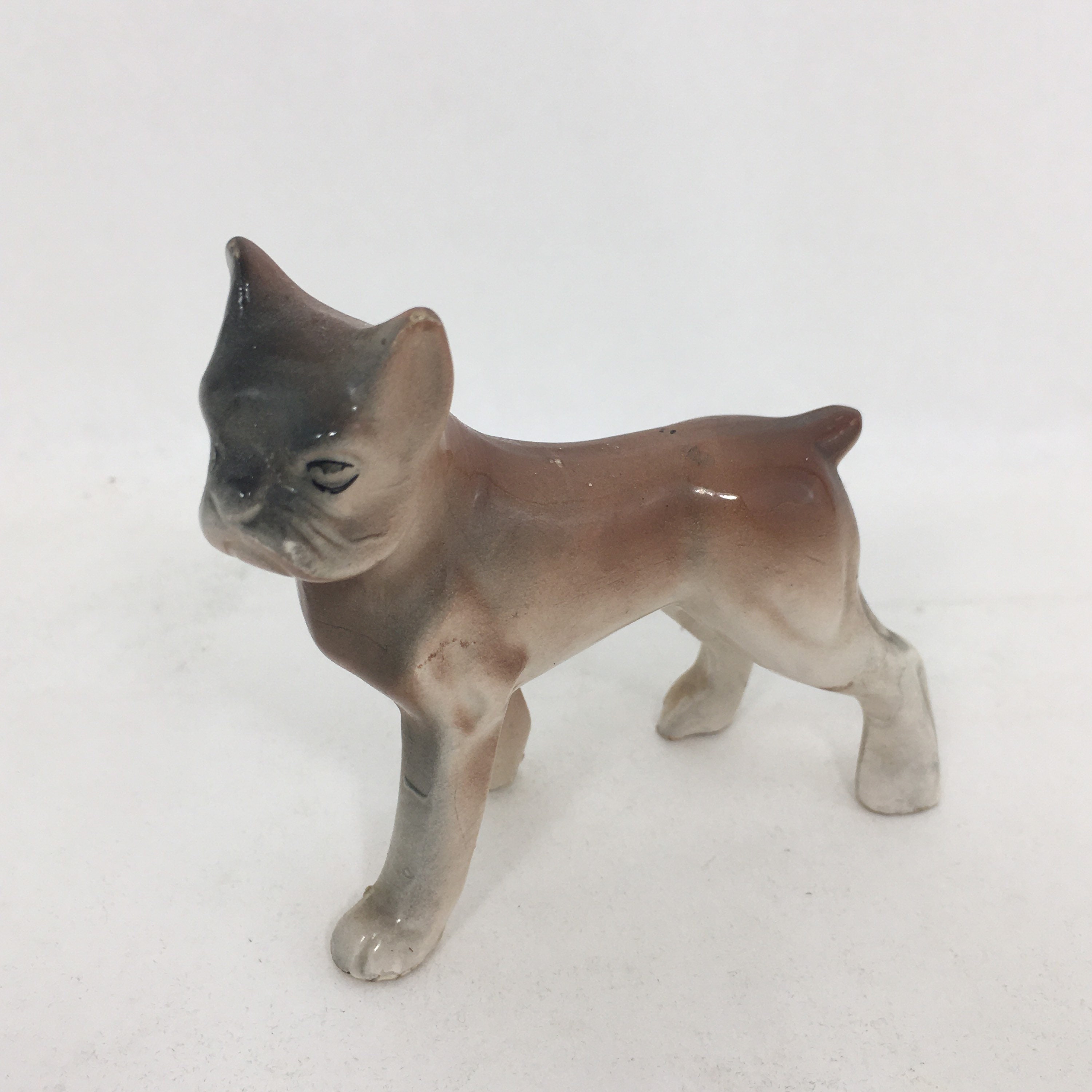ボクサー置物　犬　陶器　日本製 ヴィンテージ ボクサー犬 置物 - 日本製陶器製犬 - Etsy 日本