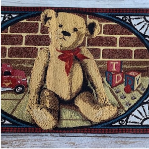 Teddybär Wandteppich, Teddybär Wanddeko, Teddybär Sammler Wandteppich, Teddybär Dekor