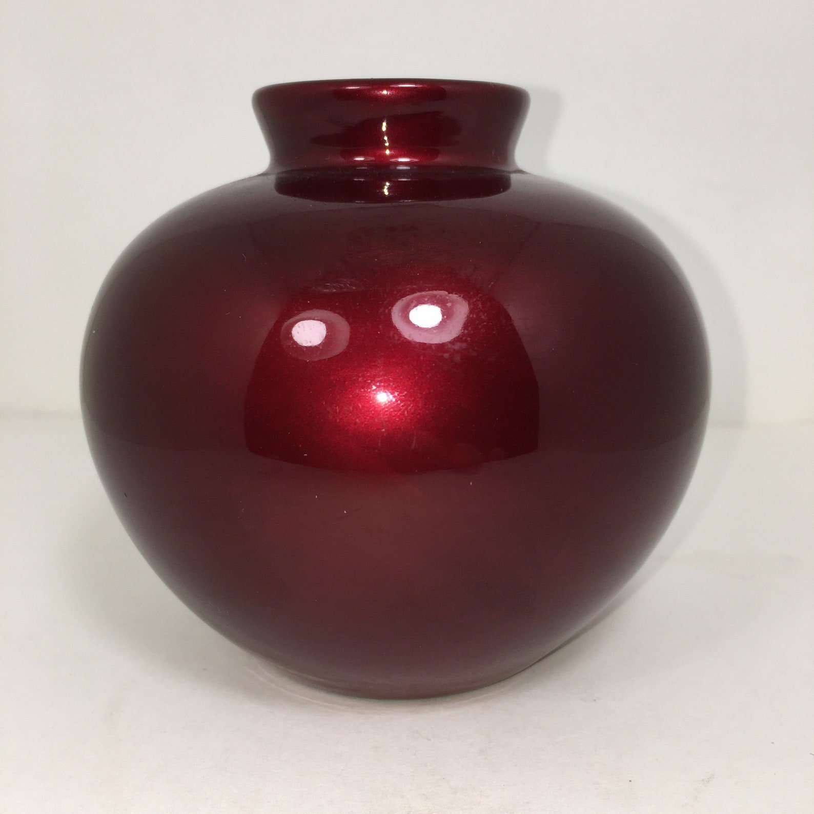 Vintage Glass Vase Decorative Burgundy Glass Vase Etsy Singapore