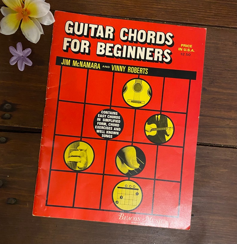 Vintage Guitar Chords for Beginners Book Guitar Music Book by Etsy