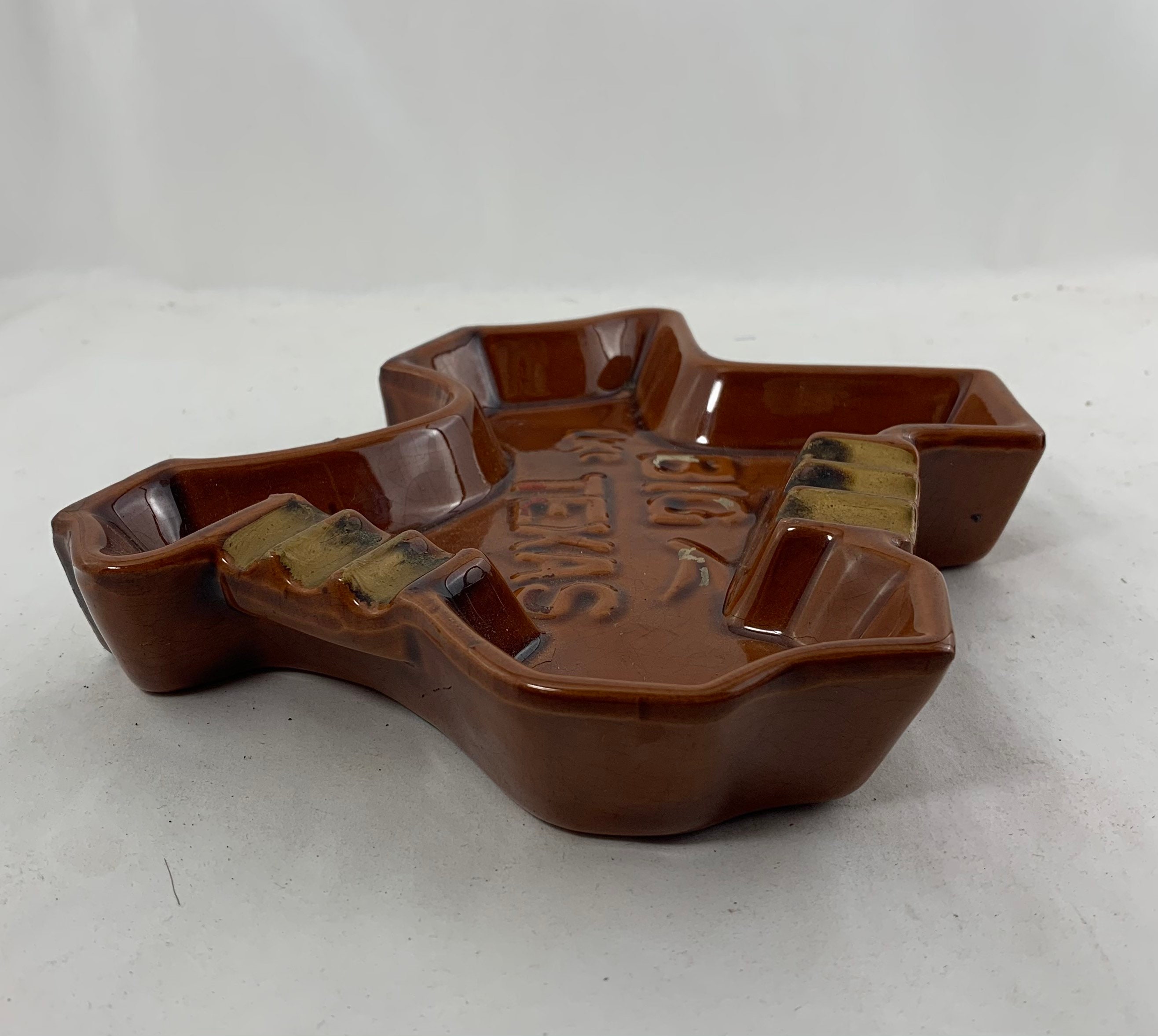 Big Like Texas Vintage Ashtray Texas Souvenir Coin Tray Etsy