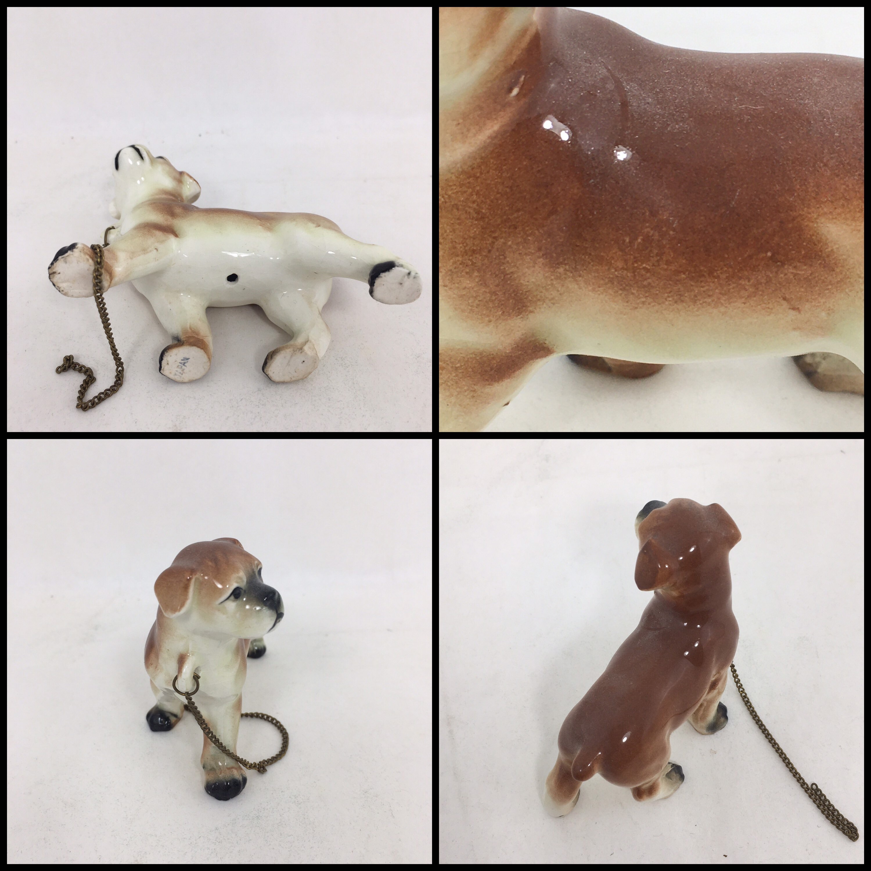 ヴィンテージ ボクサー犬 置物 - 日本製陶器製犬 - Etsy 日本