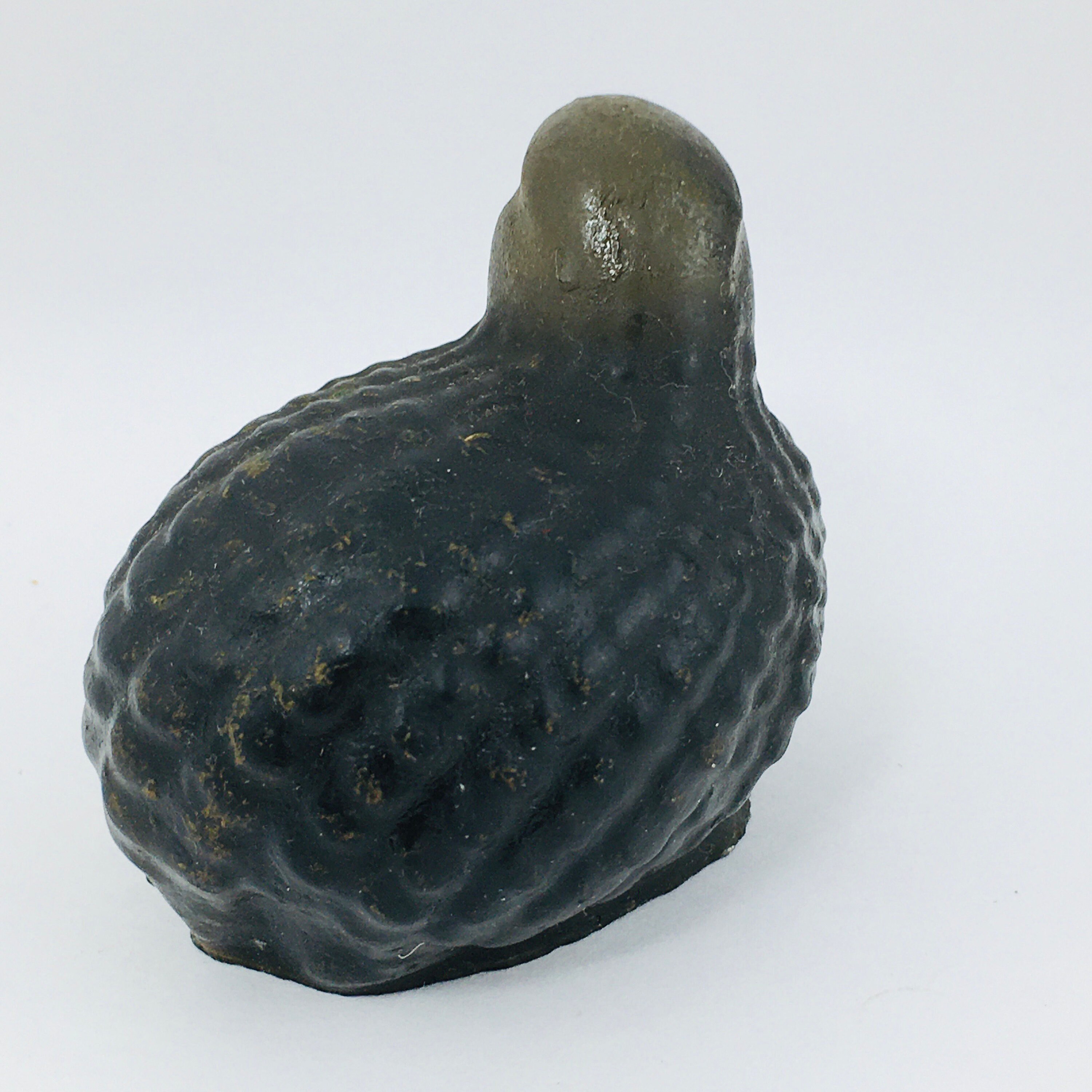 Small Quail Bird Figurine Chukar Partridge Wax Like Etsy